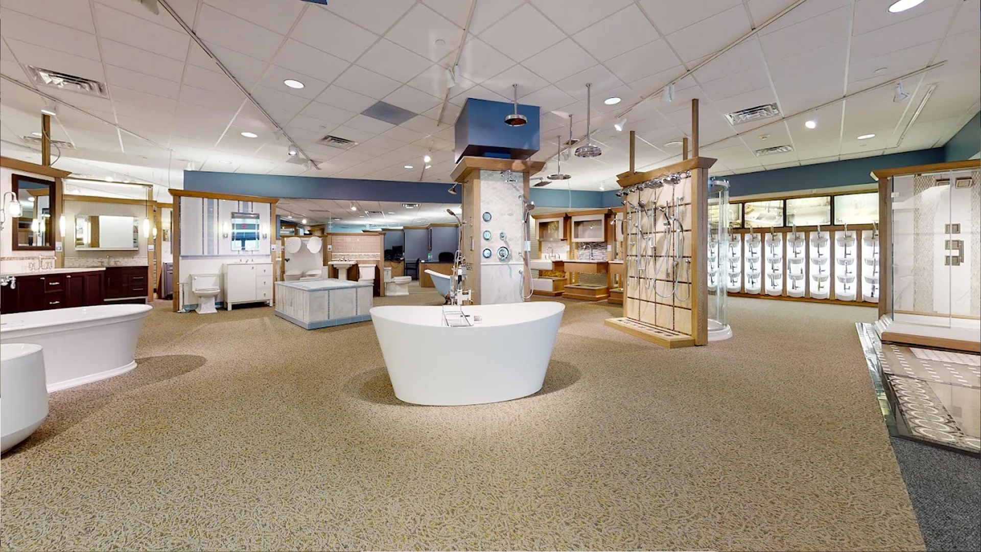 Image of a plumbing showroom